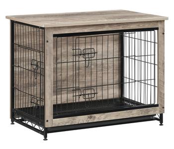 Feandrea Hundekäfig, greige, ca. B82,5/H64/T56 cm