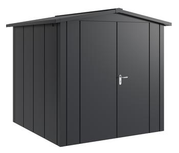 Hörmann Metallgerätehaus Juno JSD5 L-Sk Motiv Design mit Doppeltür, ca. B237/H223/T229 cm