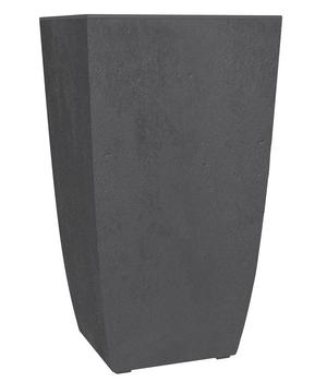 EDA Kunststoff-Pflanztopf Diva Basalt, quadratisch, anthrazit