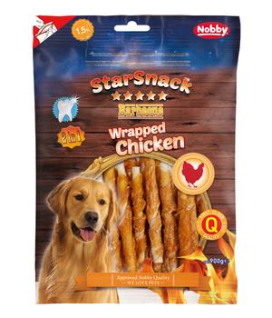 Nobby Hundesnack StarSnack Barbecue Wrapped Chicken, 900 g