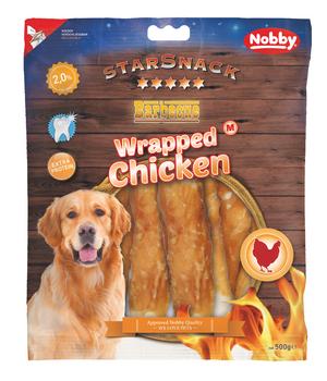 Nobby Hundesnack StarSnack Barbecue Wrapped Chicken, M, 500 g