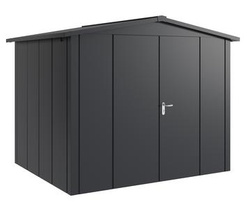 Hörmann Metallgerätehaus Juno JSD9 L-Sk Motiv Design mit Doppeltür, ca. B285/H227/T237 cm