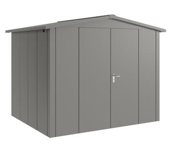Hörmann Metallgerätehaus Juno Satteldach Motiv Design mit Doppeltür, ca. B285/H227/T237 cm