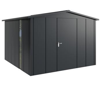 Hörmann Metallgerätehaus Juno JSD14 L-Sk Motiv Design bodentiefes Fenster, ca. B333/H231/T325 cm