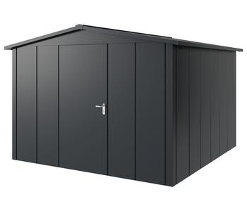 Hörmann Metallgerätehaus Juno Satteldach Motiv Design, ca. B333/H231/T325 cm