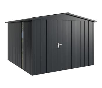 Hörmann Metallgerätehaus Juno JSD14 M-Sk Motiv Modern bodentiefes Fenster, ca. B333/H231/T325 cm