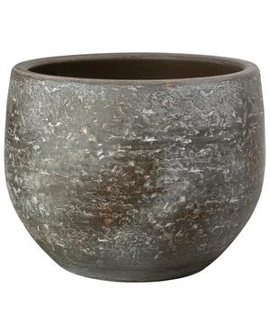 Dehner Keramik-Übertopf Amber, bauchig, braun