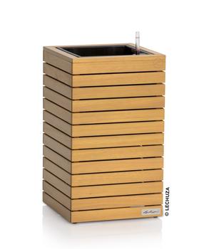 LECHUZA Holz-Kasten PALO Natural Wood 35, quadratisch