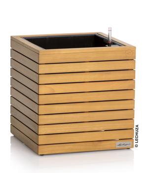LECHUZA® Holz-Kasten PALO Natural Wood 45, quadratisch