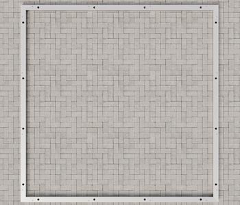 Hörmann Aluminium-Bodenrahmen für Gerätehaus Juno JSD14/JFD14/JPD14