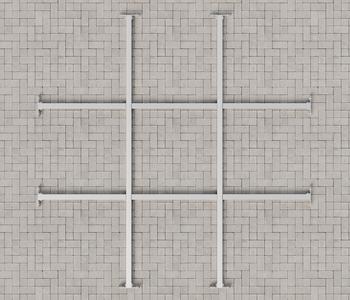 Hörmann Stahl-Unterkonstruktion für Gerätehaus Juno JSD5/JFD5/JPD5