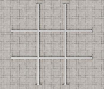 Hörmann Stahl-Unterkonstruktion für Gerätehaus Juno JSD4/JFD4/JPD4