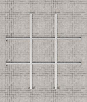 Hörmann Stahl-Unterkonstruktion für Gerätehaus Juno SD11/FD11