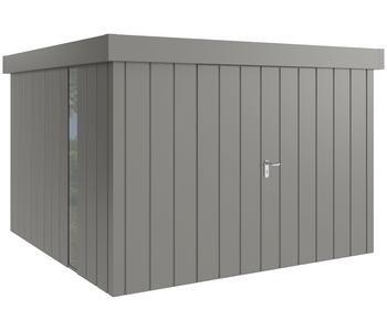 Hörmann Metallgerätehaus Juno JFD14 M-Sk Motiv Modern bodentiefes Fenster mit Doppeltür, ca. B325/H222/T325 cm