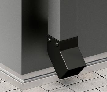 Hörmann Stahl-Regenfallrohr-Set, Graualuminium, 2 Stk.