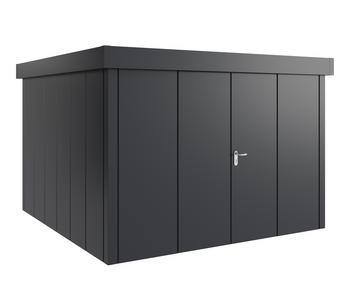 Hörmann Metallgerätehaus Juno JFD14 L-Sk Motiv Design mit Doppeltür, ca. B325/H222/T325 cm