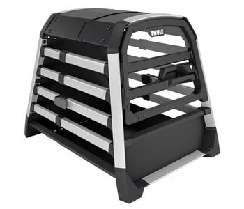 THULE® Allax threshold compatible S Hundetransportbox für Fahrzeuge mit Ladekante, ca. B58/H55/T72-80 cm