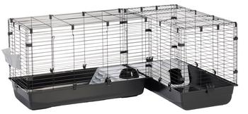 SAVIC Eck-Nagerheim Cubix Corner, schwarz, ca. B198/H63,5/T50 cm