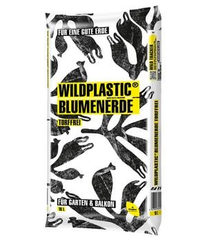 WILDPLASTIC® Blumenerde, torffrei, 18 l