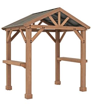 Westmann Zedernholz-Pavillon BBQ Laval 67 natur, ca. B213,4/H267,6/T151,3 cm