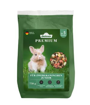 Dehner Premium Zwergkaninchenfutter Junior, 750 g