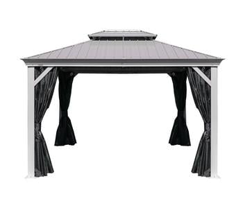Sojag Outdoor-Pavillon Messina 1216, inkl. Moskitonetz champagner, ca. B483/H307,1/T363 cm