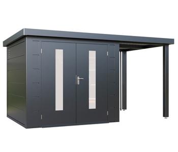 Wolff Finnhaus Metallgerätehaus Elvar 3924, ca. B414/H231/T272 cm