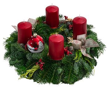 Adventskranz Tradition, ca. Ø35/H20 cm