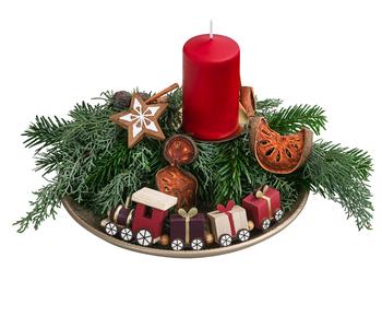 Adventsgesteck Weihnachtsbäckerei, ca. Ø30/H20 cm