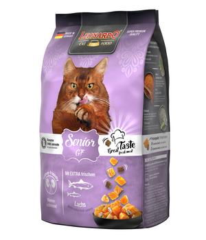 Leonardo Trockenfutter für Katzen Senior Getreidefrei, Lachs