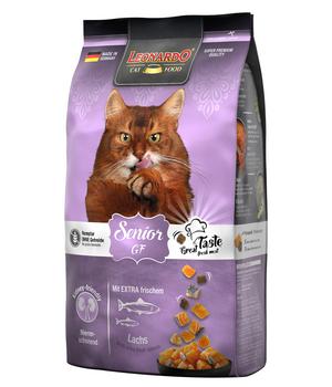 Leonardo Trockenfutter für Katzen Senior Getreidefrei, Lachs