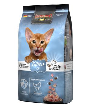 Leonardo Trockenfutter für Katzen Kitten Getreidefrei, Geflügel