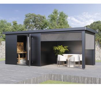 Wolff Finnhaus Sonnenrollo 24 für Anbaudach mit 240 cm Breite/Tiefe