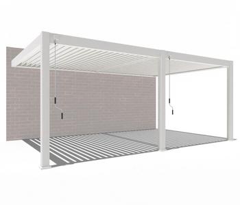 Weide Wand-Pergola Deluxe Plus 4x6, ca. B600/H255/T400 cm