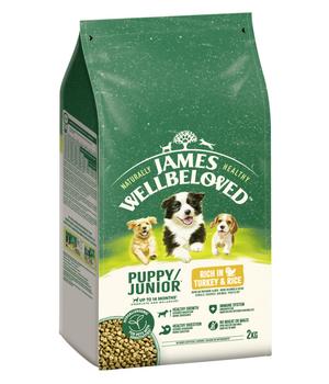James Wellbeloved Trockenfutter für Hunde Puppy Truthahn & Reis, 2 kg