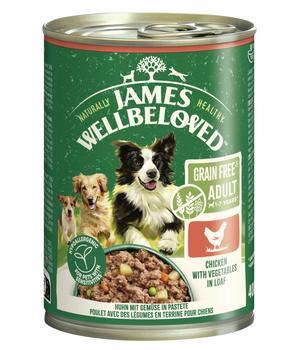 James Wellbeloved Nassfutter für Hunde Grainfree Adult, Huhn in Pastete