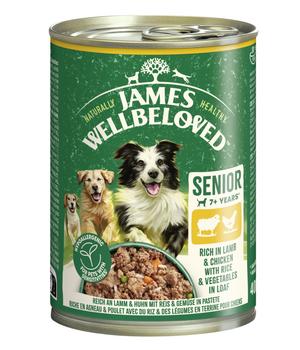 James Wellbeloved Nassfutter für Hunde Senior, Lamm & Huhn in Pastete