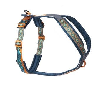 Non-stop dogwear Hundegeschirr Line Harness 5.0 Rachel Pohl Signature Edition, teal/oak