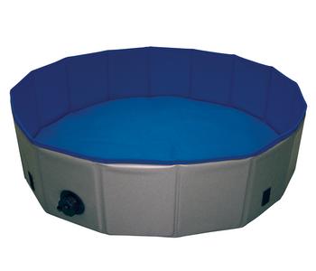 Nobby Hundepool, rund, blau/grau