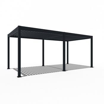 Weide Pergola LED E-Deluxe 3x6, ca. B400/H255/T300 cm