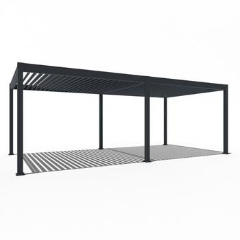 Weide Pergola LED E-Deluxe 3,6x7,2, ca. B720/H255/T360 cm