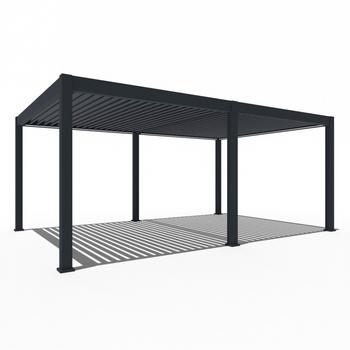 Weide Pergola LED E-Deluxe Plus 4x4, ca. B400/H255/T400 cm