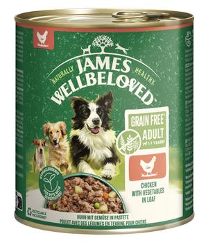 James Wellbeloved Nassfutter für Hunde Grainfree Adult, Huhn in Pastete