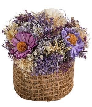 Gesteck Trockenblumen, lila