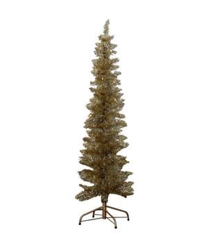 Cor Mulder künstlicher LED-Weihnachtsbaum Slim, gold, ca. H180 cm