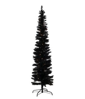 Cor Mulder künstlicher LED-Weihnachtsbaum Slim, schwarz, ca. H210 cm