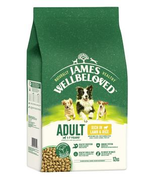 James Wellbeloved Trockenfutter für Hunde Adult, Lamm & Reis