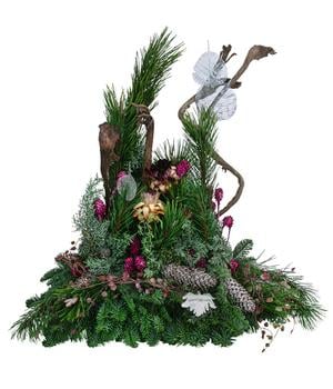 Grabgesteck Unvergessen, ca. B35/H40/T75 cm