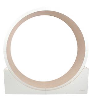 Elmato® Katzenlaufrad Simba L, stehend, weiß/beige