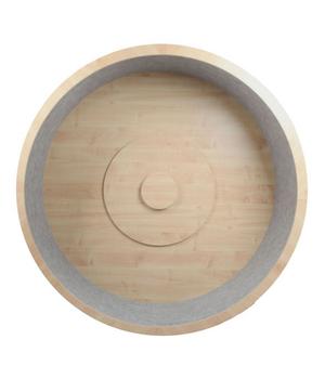 Elmato® Katzenlaufrad Rocky L, hängend, natur/grau